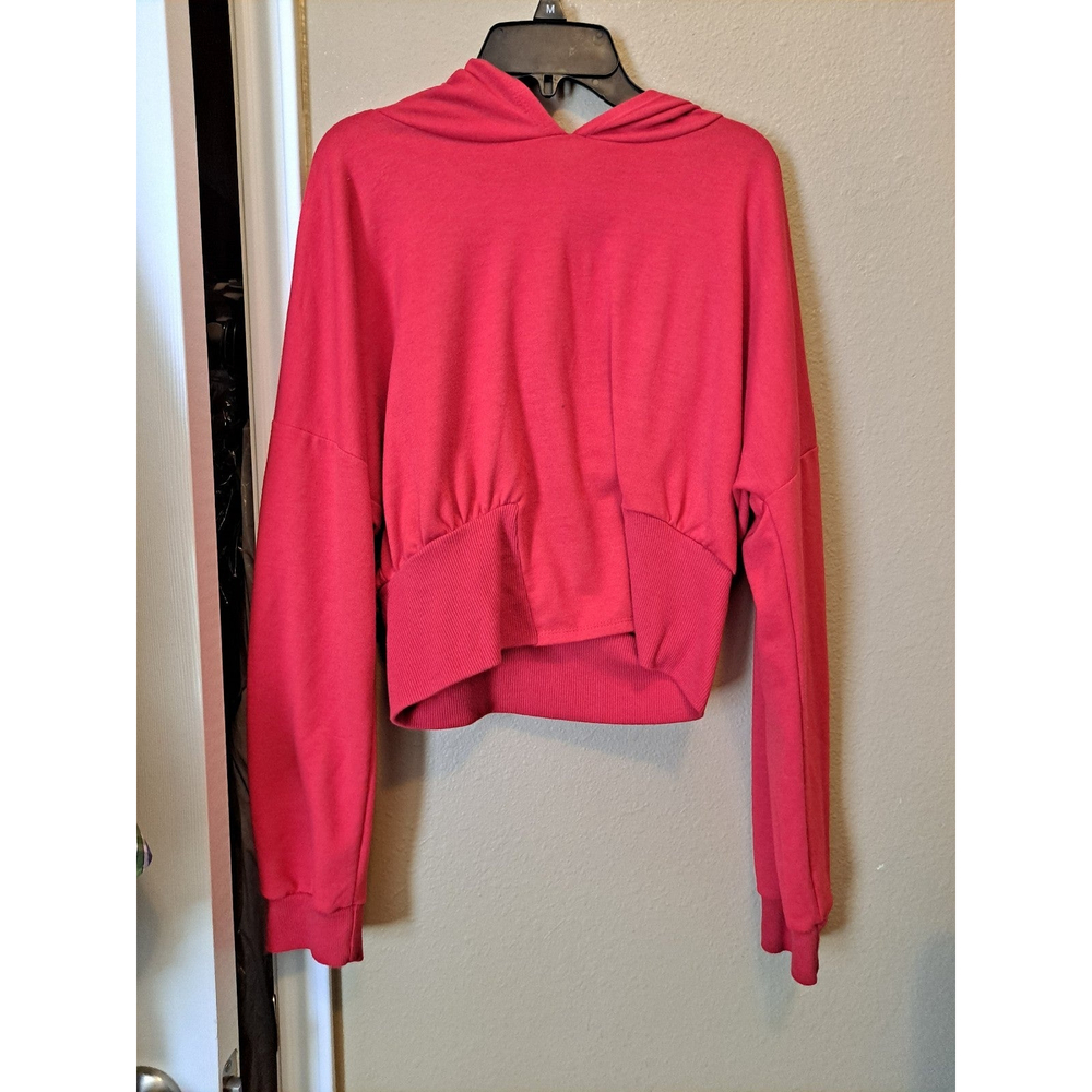 Heart Hips Red Cropped Hoodie